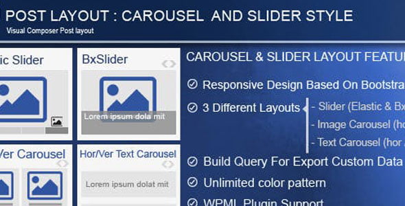 Carousel/Slider Post Layout