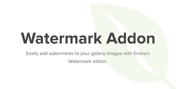 Envira Gallery Watermarking Addon