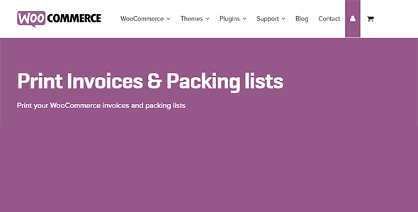 WooCommerce Print Invoices Packaging Lists