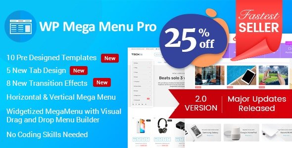 WP Mega Menu Pro WordPress Plugin