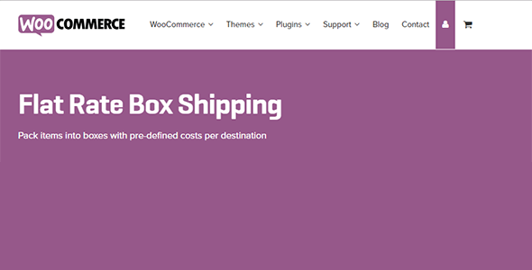 WooCommerce Flat Rate Box Shipping