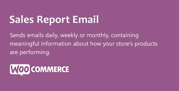 WooCommerce Sales Report Email