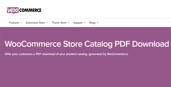 WooCommerce Store Catalog PDF Download