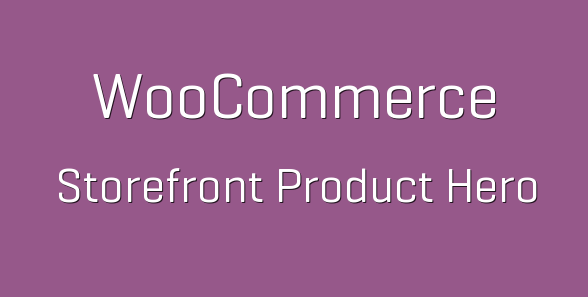 WooCommerce Storefront Product Hero
