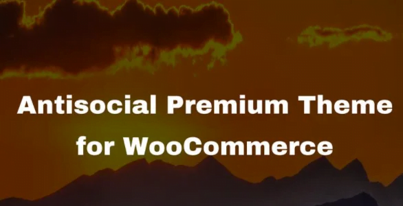 Antisocial Premium Theme for WooCommerce