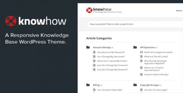 KnowHow - A Knowledge Base WordPress Theme